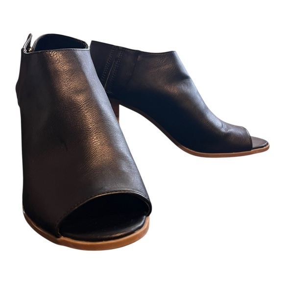 🟣Mossimo Black Peep Toe Booties – Size 7.5 - Picture 6 of 10